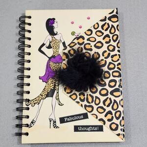 Fabulous Thoughts! Blank Writing Journal by Delphine Cubitt Snap Closure Unused